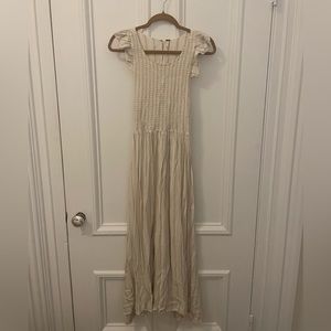 Free People Beige Maxi Dress